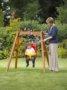 7 Awesome Wooden Swing Frame Images A Set Diy Plum Wooden Baby Swing Ideal Set For Young Toddlers To Enjoy Outdoor Play Time In