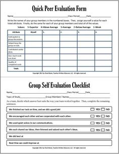 group and peer assessment in group work cooperative learning 7 free pdf assessment instruments - Peer Evaluation Form group and peer assessment in group work cooperative learning 7 free pdf assessment instruments - Peer Evaluation Form