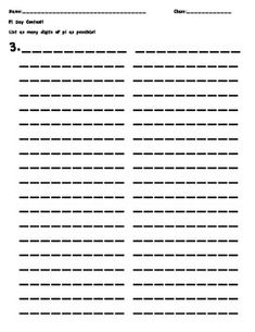 pi day crossword 15 x 15 teaching math pinterest math memorize digits of pi flyer