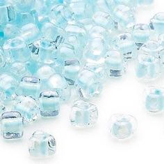 Miyuki Triangle Beads 5mm Clear Glass Color Lined Seed Beads 10 gram packs