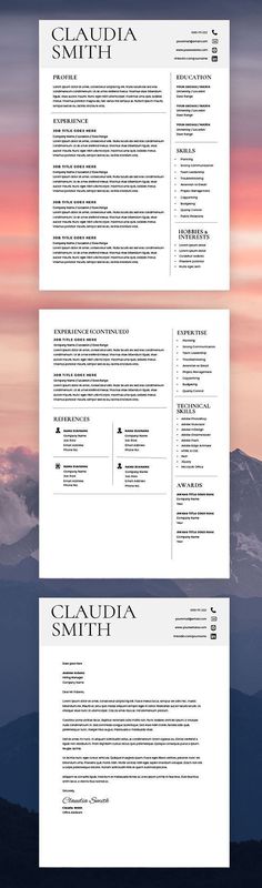 Medical Resume Template Word, Minimalist Resume with Cover Letter - word resume template mac Medical Resume Template Word, Minimalist Resume with Cover Letter - word resume template mac