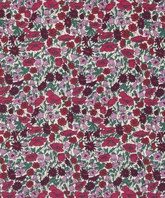 Liberty ~ Petal /& Bud Pink Red Fabric quilting dressmaking floral poppy daisy