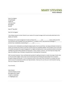 template for cv cover letter