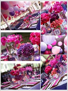 31 Best Wedding Purple Pink Images On Pinterest Hot Pink And Purple Wedding Themes Bright Colors Decorations