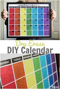 diy dry erase calendar get a cheap frame from the thrift store