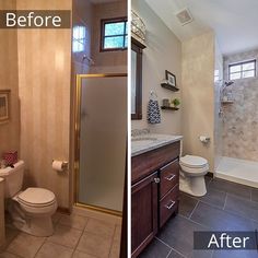 64 Best Before After Bathroom Remodeling Projects Images In 2019 Check Out This Before And After Picture Of A Bathroom We Remodeled In Wheaton