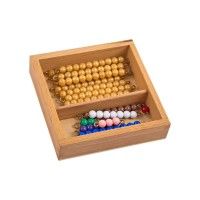 MagiDeal Montessori Mat/ériel Math/ématiques Mille Perles Cube Jouet de Calcul Jouet P/édagogique pour Enfants