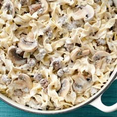 Beef Stroganoff with just 5 ingredients! Beef Recipes, Ground Beef Recipes, Ground Beef Stroganoff, Chicken Stroganoff, Ground Turkey Stroganoff, Crockpot Beef Stroganoff Recipe, Beef Recipes Easy, Slow Cooker Beef