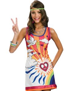 HIPPIE Hippy 60s fancy dress costume TATTOOS temporary waterproof last 1 WEEK