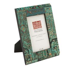 Ten Thousand Villages Repurposed Computer Parts Desk Clock Square Circuit Clock