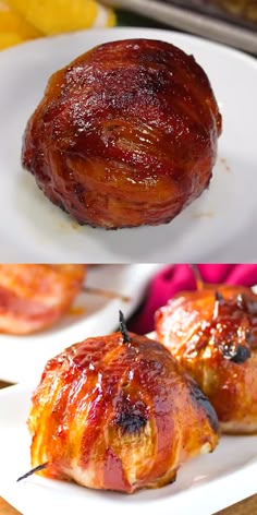 Snacks, Grilling, Appetisers, Appetiser Recipes, Bacon Wrapped, Bacon Wrapped Onion Bombs, Bbq Bacon, Appetizer Snacks