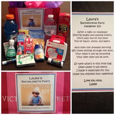 Hangover Survival Kit Gift Great For Birthday Stag Do Hen Night Bachelorette Party Hangover Kit With Poem A Practical Gift Of Must Have Items