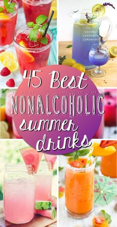 45 Best Nonalcoholic Summer Drinks #nonalcoholic #summer #drinks