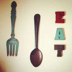 Fork And Spoon Wall Decor black kitchen wall decor, large fork spoon wall decor, eat sign Fork And Spoon Wall Decor black kitchen wall decor, large fork spoon wall decor, eat sign