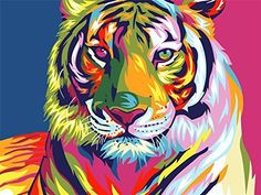 16X20/" Abstract Paint By Number Kit DIY Acrylic Painting on Canvas Animals 1249