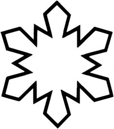 snowflake outline printable snowflake template snowflake outline