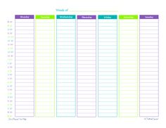 free printable weekly schedule thing s that caught my eye 6