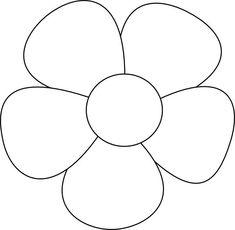 flower template free printable google search applique