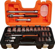 Bahco 1//2 /"Coffret de douilles s240 chrome-vanadium ACIER 24 Pièces