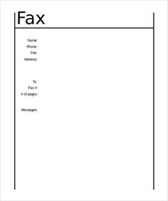 microsoft office fax cover sheet