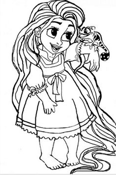 Disney Baby Rapunzel Coloring Pages Free Online Printable Sheets For Kids Get The Latest Images