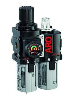 Poly Bowl Semi-Auto Drain Metal Bracket NANPU 1//4 NPT Embedded Gauge Compressed Air Filter//Regulator Piggyback Combo 5 Micron Brass Element