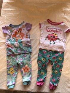 Hanna Andersson Pink Mix Stripe Sleeper Pajamas Organic Cotton Size 60 3-6 Nwt