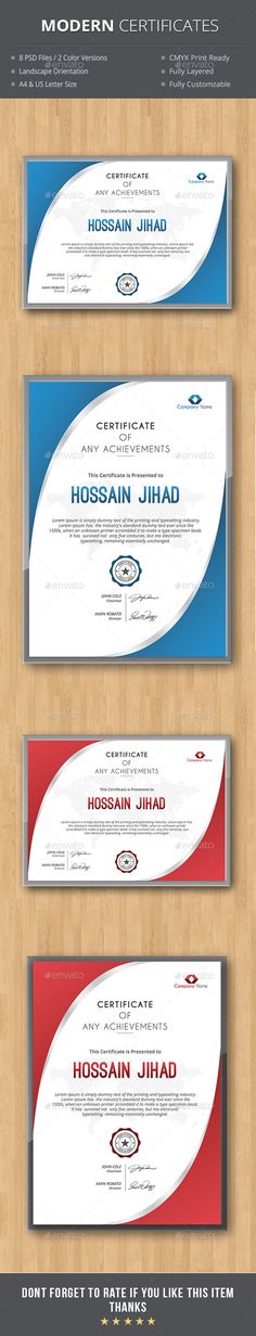 34 best certificate templates psd images card templates printable modern certificate template psd