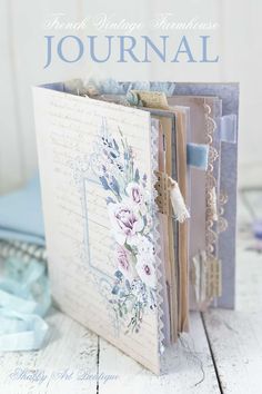 vintage junk Journal gratitude book Shabby Journal gift idea recycled eco friendly journal