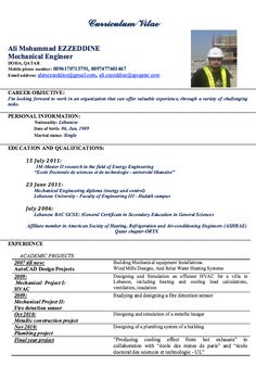 mechanical engineer sample resume