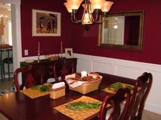 also i ve heard red is the best color for the dining room red is