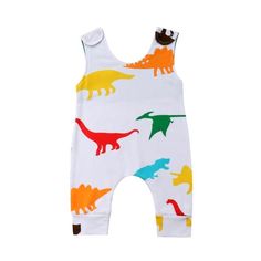 T-Rex Pet Dinosaur Sleeveless Crawling Jumpsuit Rompers T-Rex Pet Dinosaur Sleeveless Crawling Jumpsuit Rompers