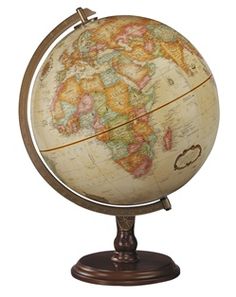 12.5 Inch Globe World Map Antique Globe Beautiful Table Decor Home Office Beige