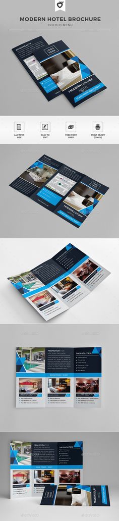 Hotel Trifold Brochure 5 Brochures, Brochure template and Template - hotel brochure template Hotel Trifold Brochure 5 Brochures, Brochure template and Template - hotel brochure template