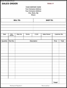 14 best restaurant order form template images restaurant order sales order forms templates