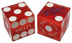Cyber-Deals Matching 19mm Craps Dice Pair Lake Tahoe Harrahs Authentic Nevada Casino Table-Played Dice Yellow Polished