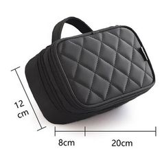 DF-FR Mode Femmes Portable Multifonction /Étanche Voyage Zipper Cosm/étique Sac Maquillage Maquillage Wash Pouch Trousse De Toilette Couleur: Jaune