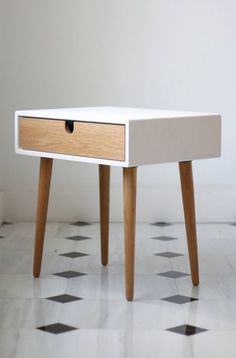 Modern Bedside Table floating wood nightstand / bedside table / drawer, scandinavian Modern Bedside Table floating wood nightstand / bedside table / drawer, scandinavian