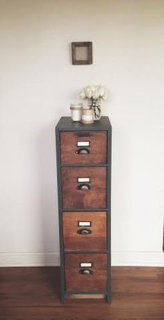 How To Transform A Metal File Cabinet From Modern Farmhouse Diy Antique File Cabinet By Xjamesandjosephinex On Etsy
