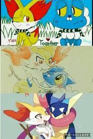 braixen x greninja pokemon pinterest pokémon pokemon ships