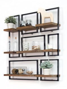 SHELFMATE in short: A piece of premium teak wood that 'floats' in a stylish, black iron frame. The combination of wood and iron is the signature of d-Bodhi. Furniture Design, Shelving, Home Décor Accessories, Furniture Storage, Storage Rack, Household Furniture, Home Decor Accessories, Home Diy, Retro Home Decor