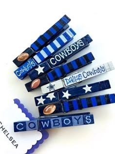 DALLAS COWBOYS PERSONALIZED HERSHEY KISS LABELS STICKERS BIRTHDAY PARTY FAVORS B