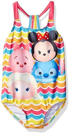 Disney Store Tsum Tsum Girls PJ/'s Pajamas Size 7//8 Minnie Mickey Marie Eeyore !
