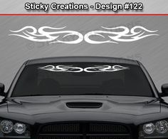 Design #122 4X4 OFF ROAD Windshield Decal Back Window Sticker Tribal Swirl Truck