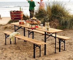 33 Best Beer Garden Furniture Images On Pinterest Outdoors European Biergarten Table And Bench Set Breriebeer Gardengarden Tablepicnic