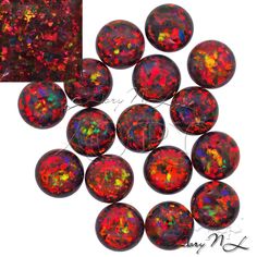 1pcs 4mm Sleepy Water Lily Synthetic Opal Cabochon Round Shape Cabochon Sleepy Water Lily Opal OP54 Very Beautiful Sparkling Cabochon