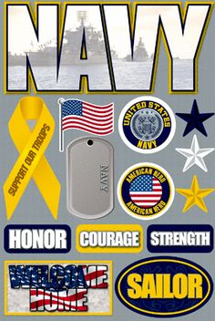 Signature Series Dimensional Cardstock Stickers-Marines Signature Series Dimensional Cardstock Stickers-Marines