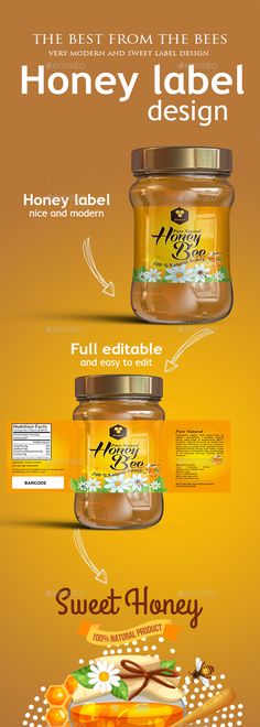 Honey Jar Label Template Label templates, Print templates and - packing label template Honey Jar Label Template Label templates, Print templates and - packing label template
