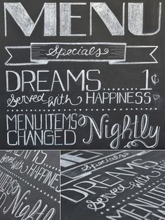 41 best chalkboard menus