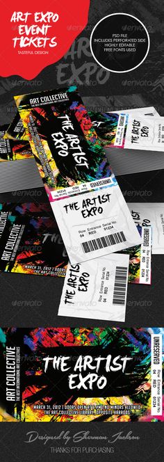 Vector illustration of a set of colorful concert ticket templates - create a ticket template Vector illustration of a set of colorful concert ticket templates - create a ticket template